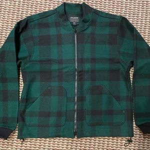 Filson Mackinaw Wool Jacket Liner Green/Black Plaid